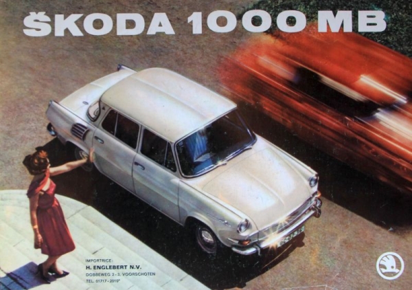 Skoda 1000 MB Modelprogram 1965 Carbrochure (6735)